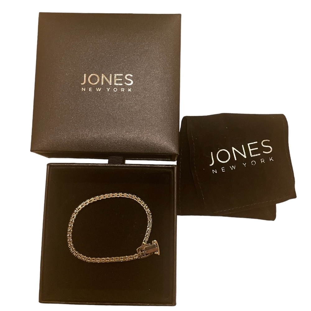 Jones New York Waverly Tennis Bracelet Rhodium